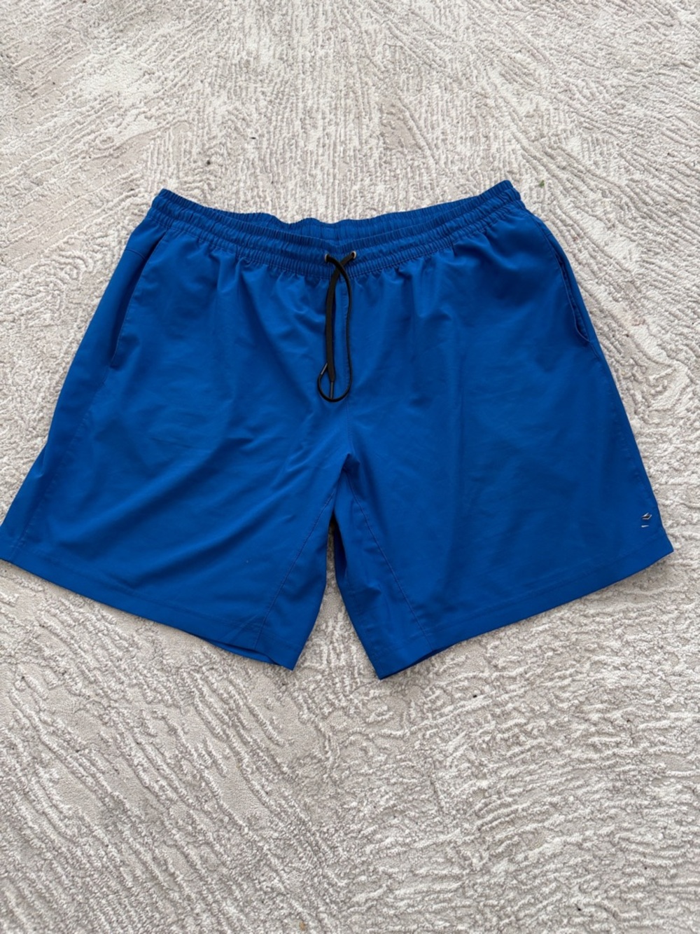 Reebok Royal Blue Men's Athletic Shorts with Drawcord